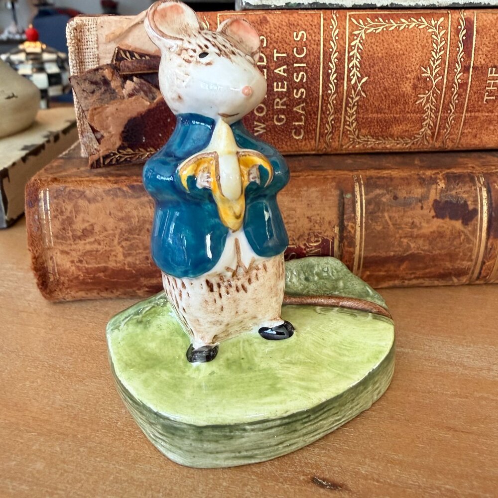 Vintage Beswick Kitty Mac Bride "A Snack" Mouse with Banana - Picture 12 of 13